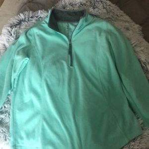 Half zip teal pullover